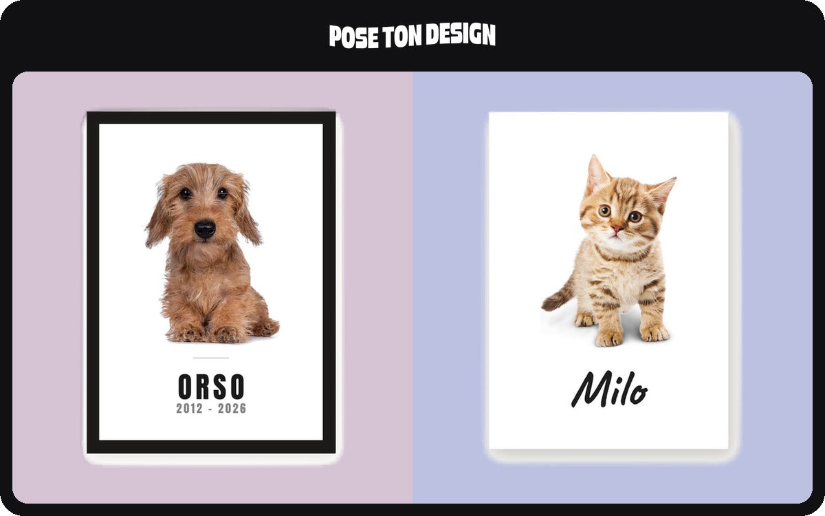 Custom framed print with your photo – Keeping a trace of an animal that is no longer there