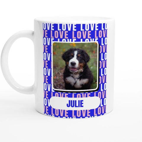 Thème Répétition sur un mug personnalisé avec une photo