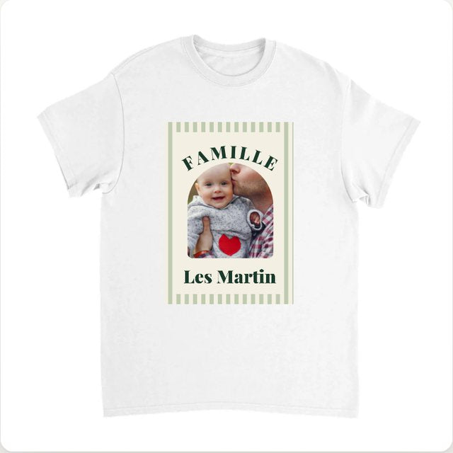 Famille theme on a T-shirt, personalised with a photo