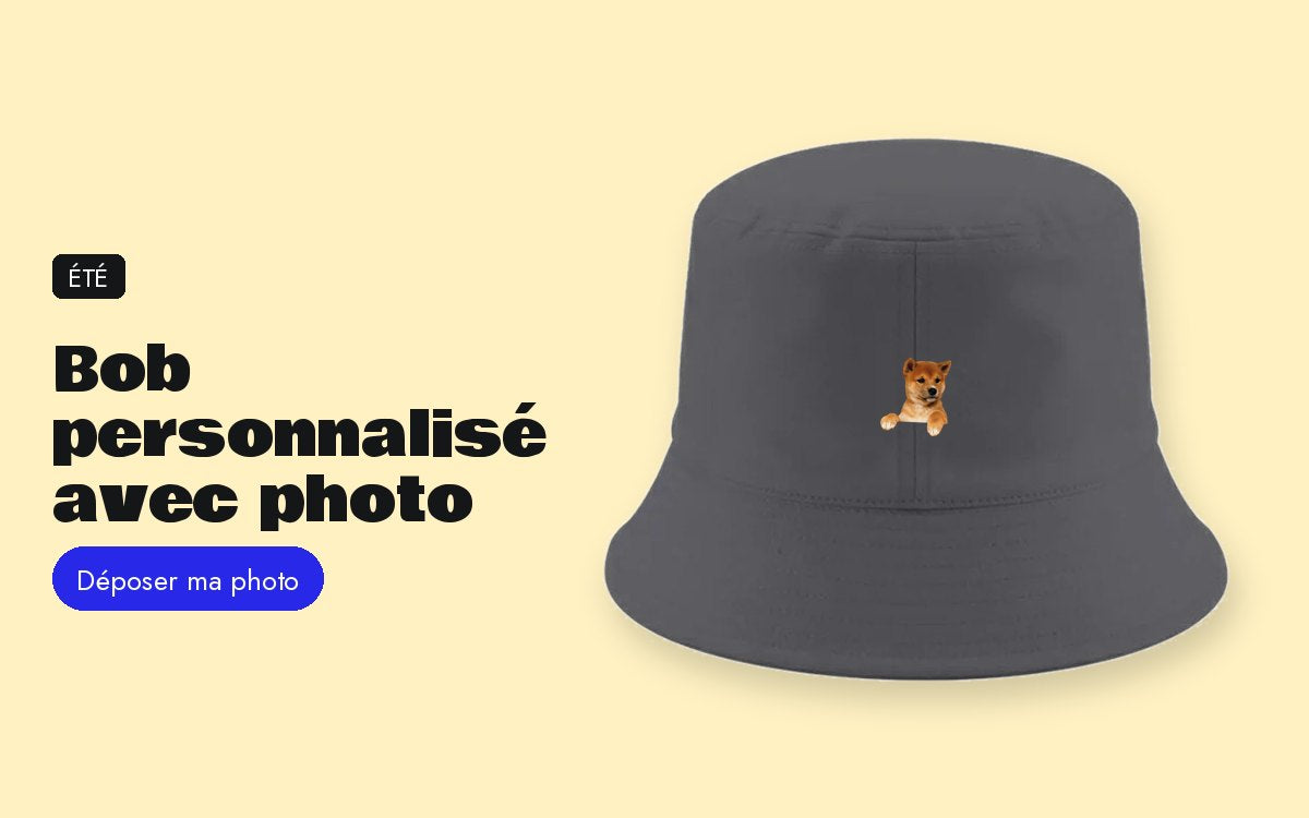 Produit personnalisé avec photo – Bob personnalisé avec photo