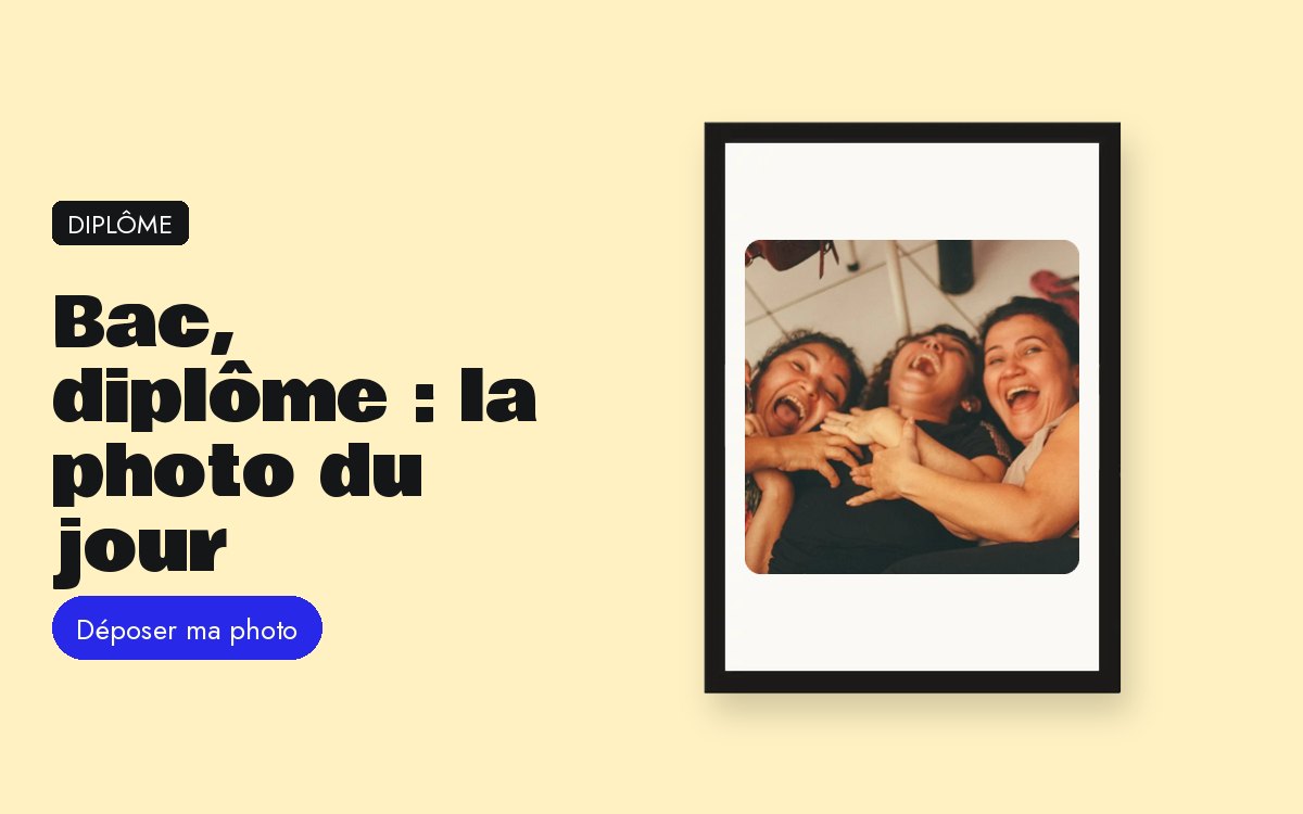 Cadre photo personnalisé avec photo – Bac, diplôme, remise de diplôme : un cadeau avec la photo du jour