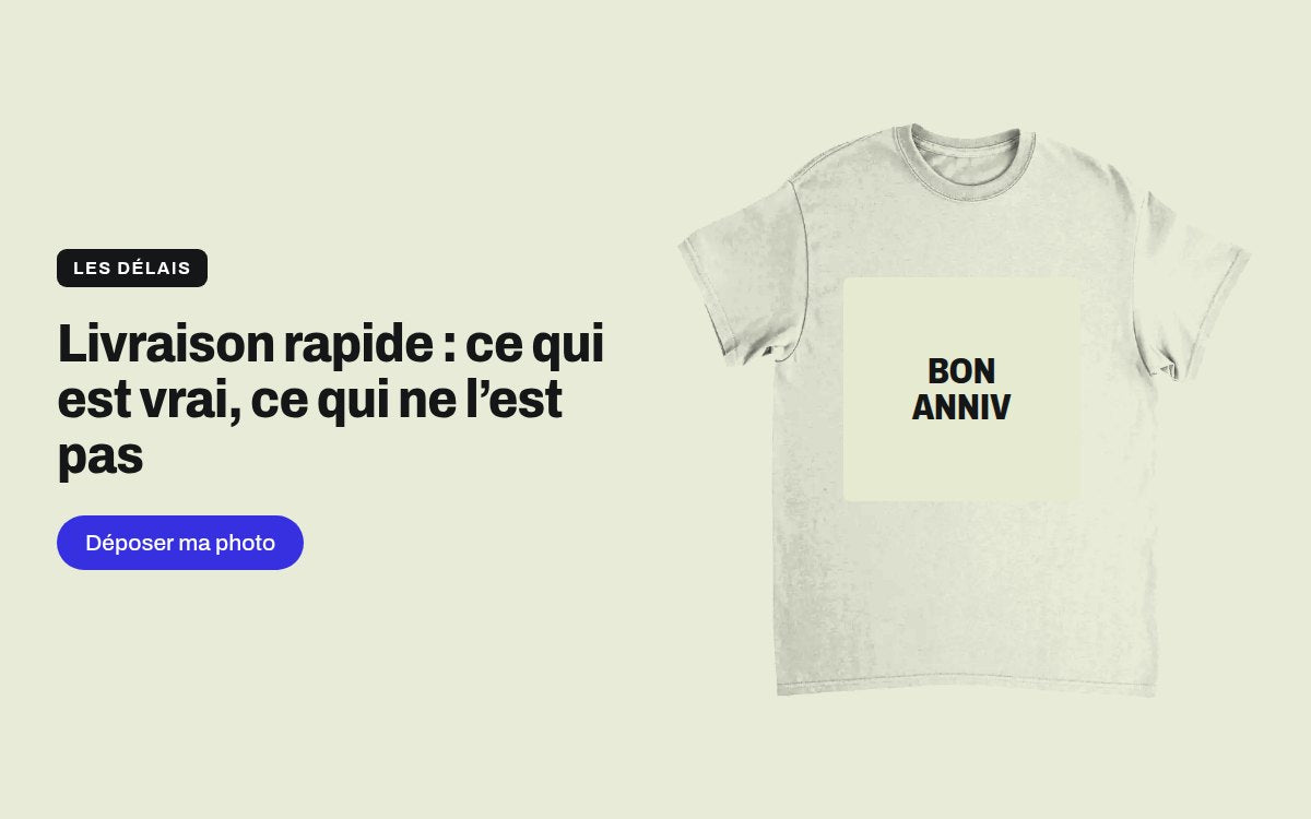Délai de livraison d'un cadeau personnalisé