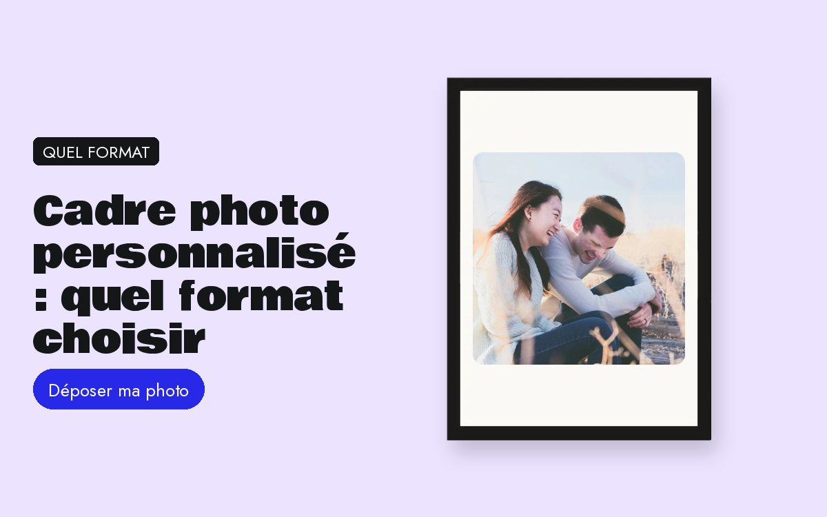 Produit personnalisé avec photo – Cadre photo personnalisé : quel format choisir