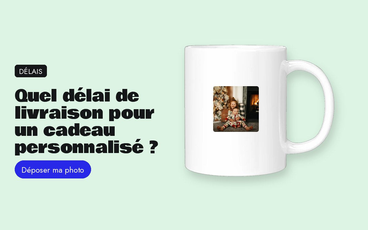 Produit personnalisé avec photo – Quel délai de livraison pour un cadeau personnalisé