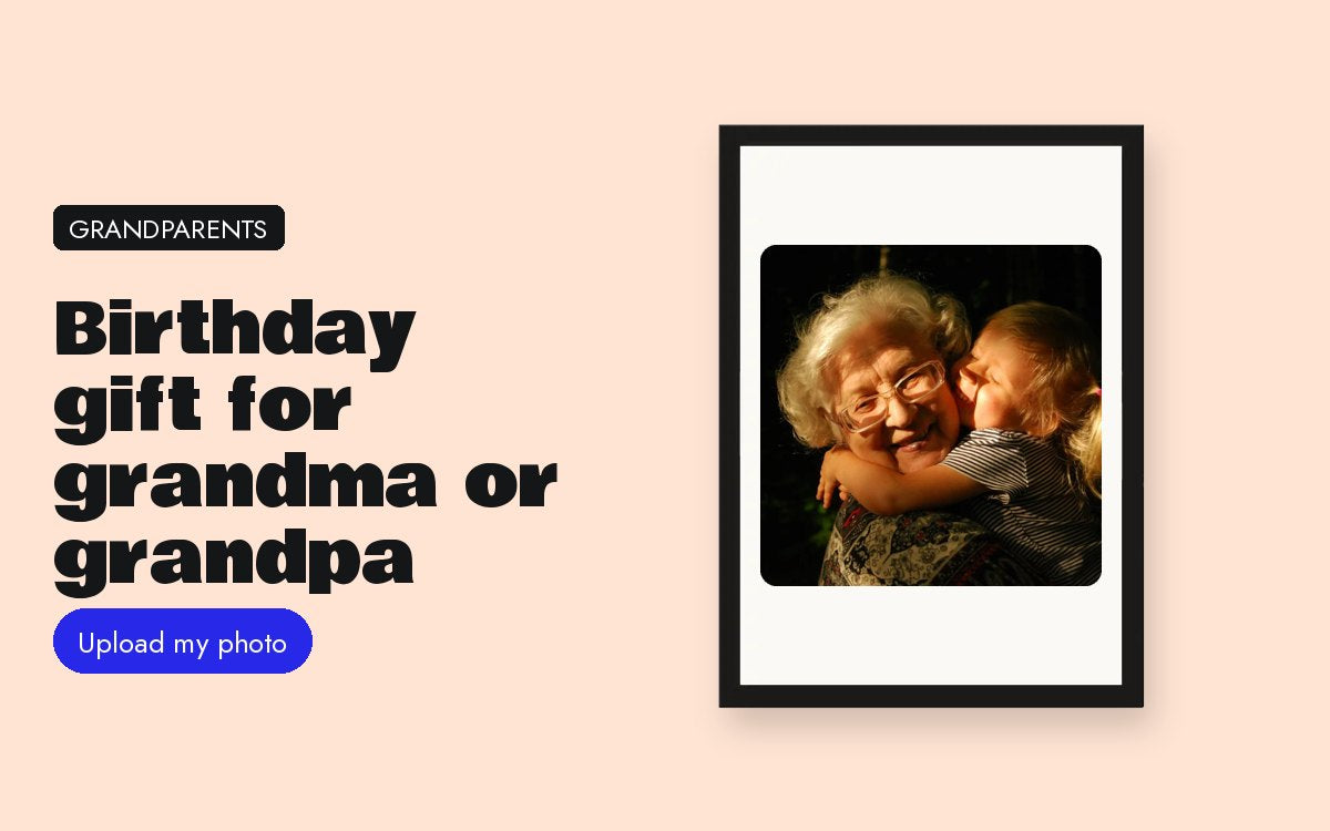 Birthday gift for grandma or grandpa: the grandchildren's photo