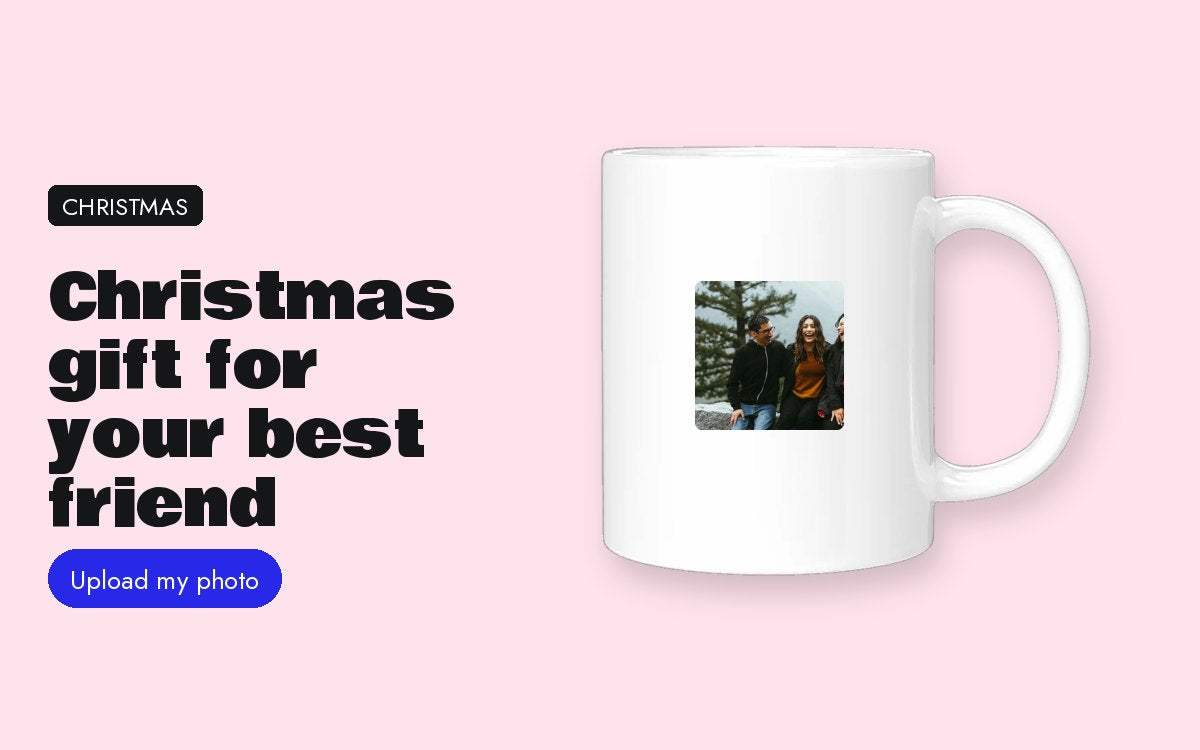 Christmas gift for your best friend: personalised with your photo