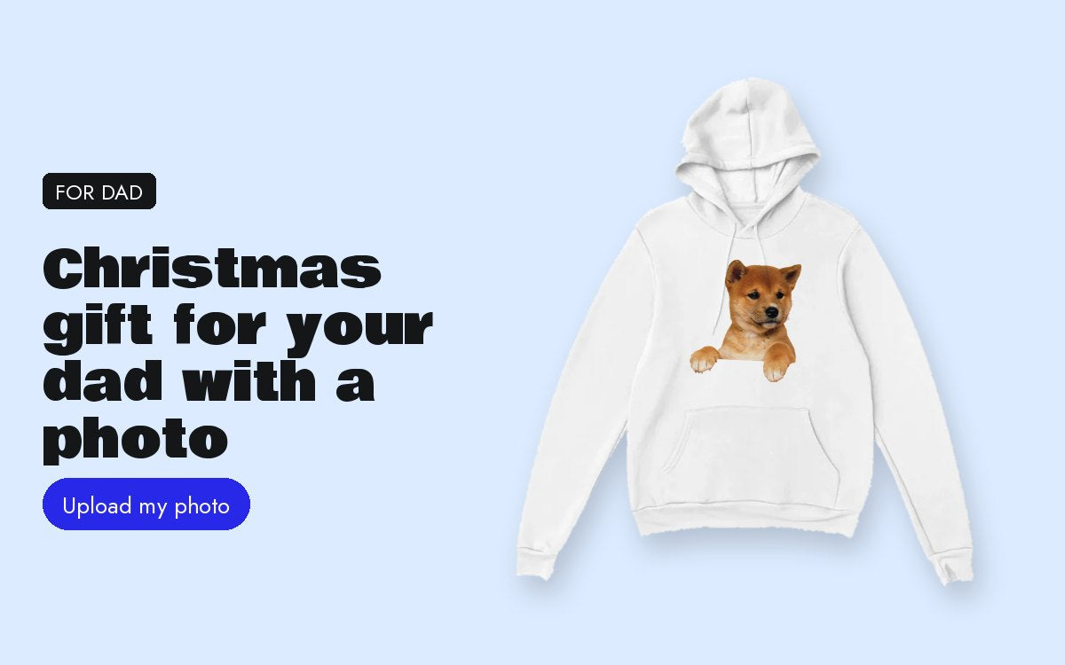 Christmas gift for your dad with a photo: one he'll actually wear