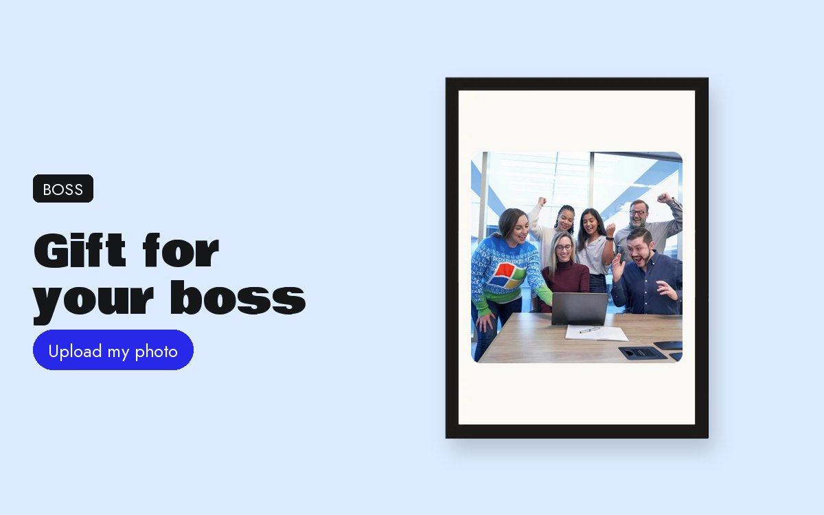 Gift for your boss: a photo gift from the whole team