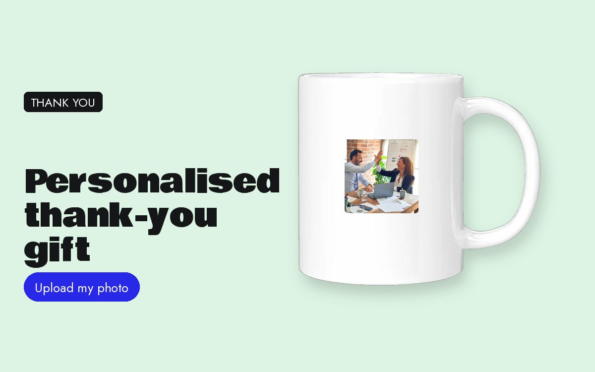 Personalised thank-you gift: say thanks with a photo