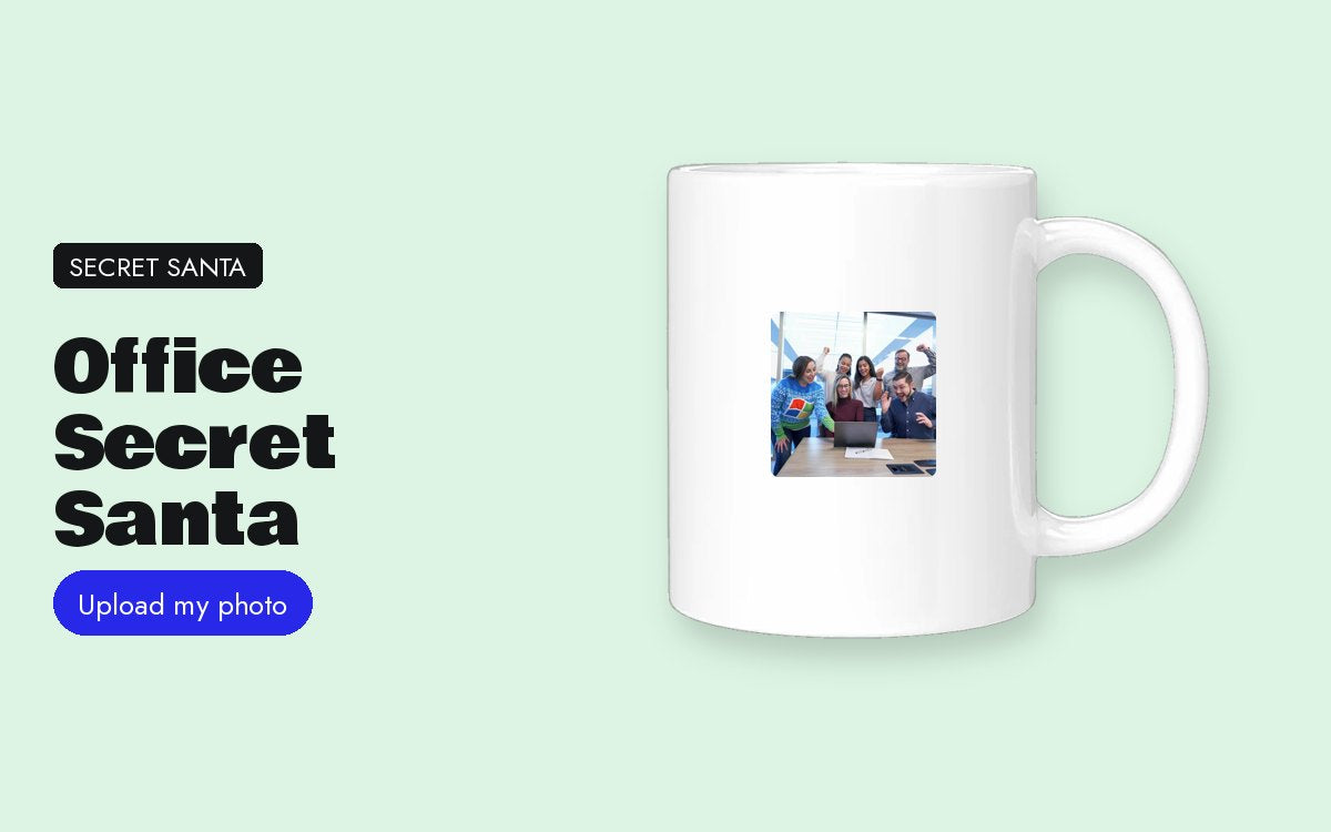 Custom mug with your photo – Office Secret Santa: a photo gift for a colleague you barely know