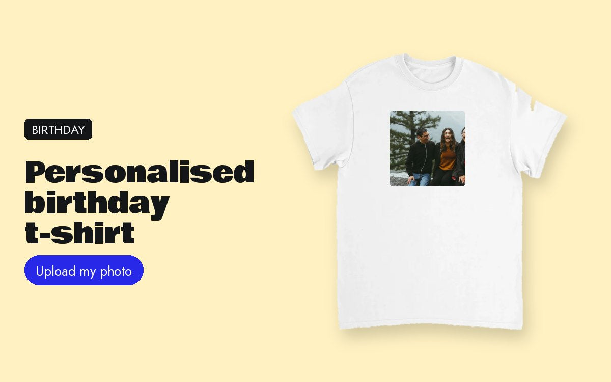 Personalised birthday t-shirt: for the birthday star or the whole gang