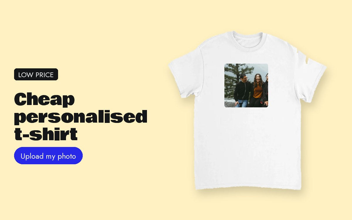 Cheap personalised t-shirt: the real price, shipping included