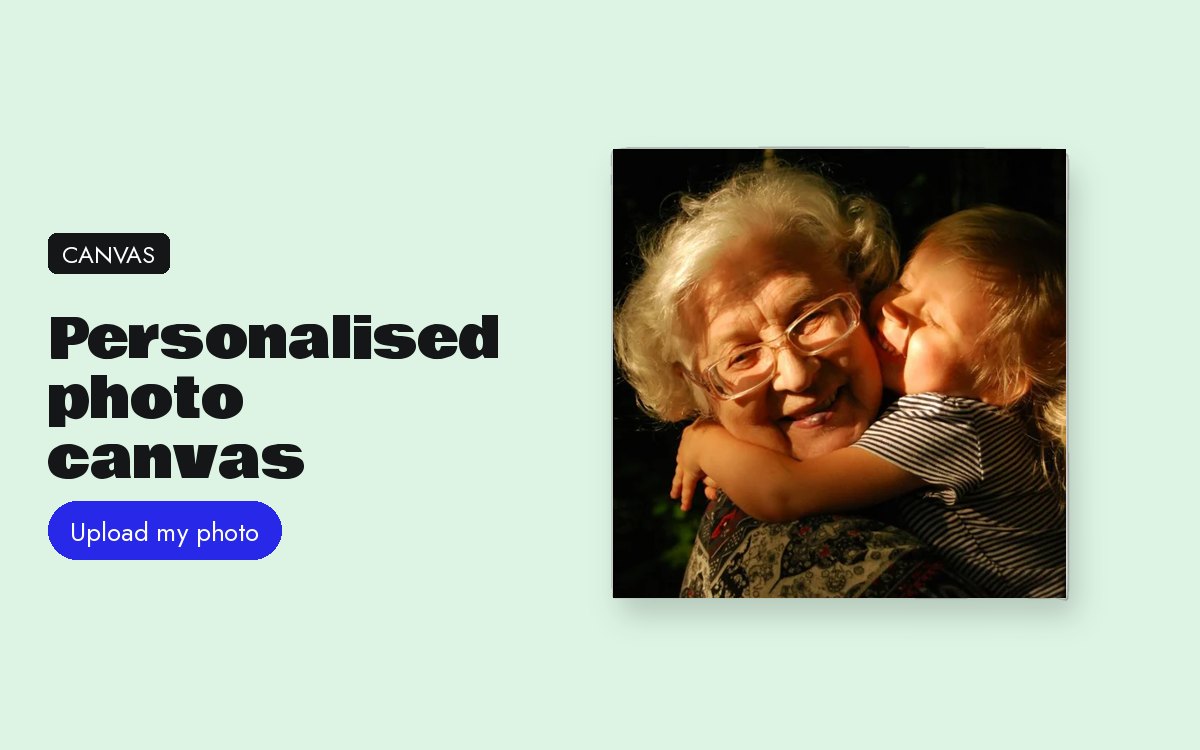 Personalised photo canvas: sizes, prices and gift ideas