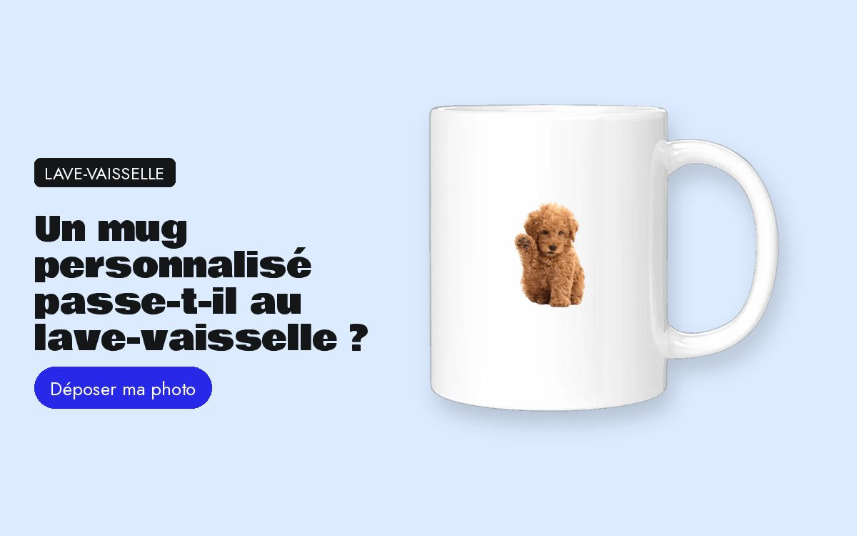 Produit personnalisé avec photo – Un mug personnalisé passe-t-il au lave-vaisselle